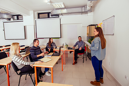 students in classroom